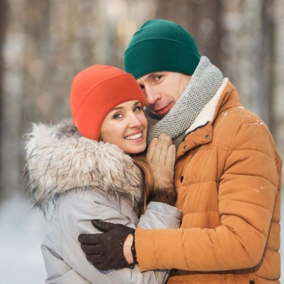 Lakibole 2 Pack Rib Knit Beanies Unisex - Picture 4 of 4